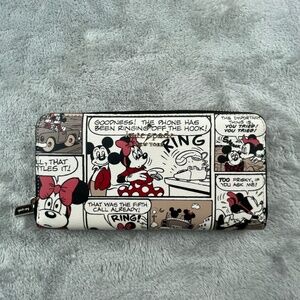 Kate Spade Disney Mickey Minnie Mouse Large Leather Continental Wallet NEW